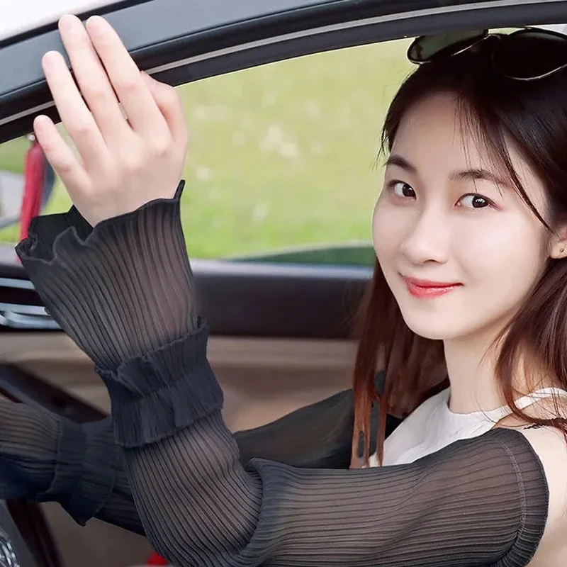 Summer Long Sleeves Women Lace Cycling Driving Arm Warmers Uv Protection Loose Cool Hand Sleeves Fashion Fingerless Gloves
Summer Long Sleeves Women Lace Cycling Driving Arm Warmers Uv Protection Loose Cool Hand Sleeves Fashion Fingerless Gloves