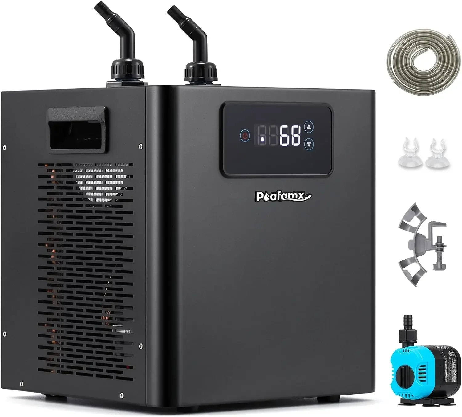 Aquarium Chiller 1/3 HP, 79Gal Water Chiller with Upgraded LED Display, Water Pump and Pipe, Quiet Aquarium Cooler for Fish Tank
Aquarium Chiller 1/3 HP, 79Gal Water Chiller with Upgraded LED Display, Water Pump and Pipe, Quiet Aquarium Cooler for Fish Tank