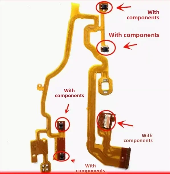 For Canon A4000 lens ribbon cable with components
For Canon A4000 lens ribbon cable with components
