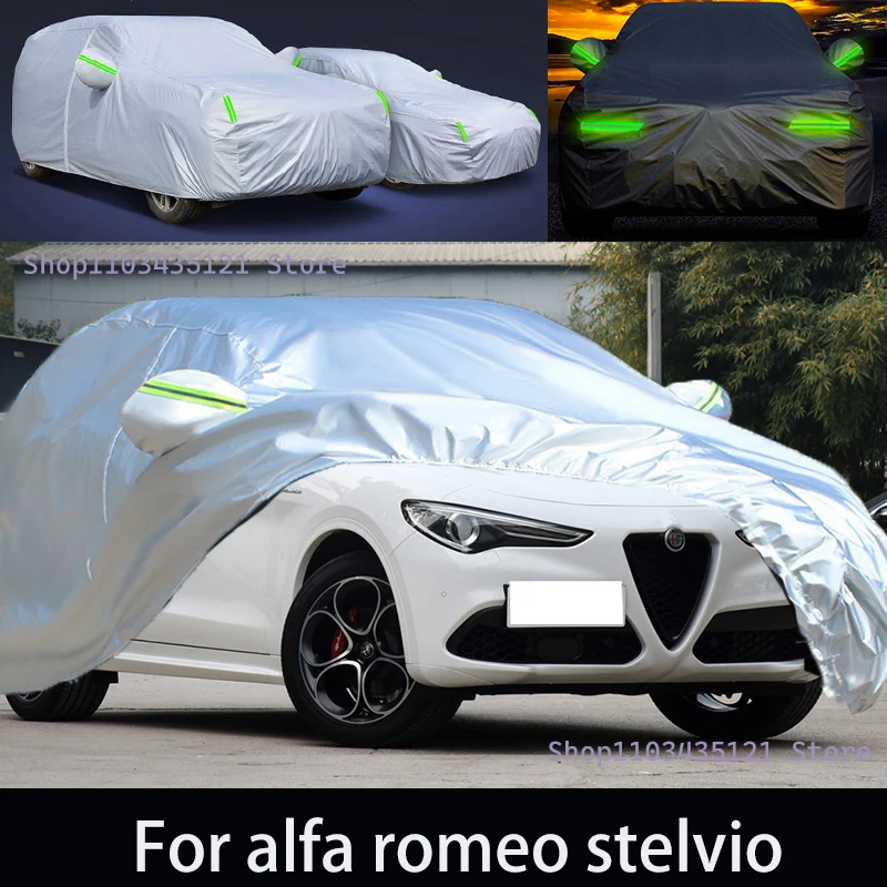 For alfa romeo stelvio Outdoor Protection Full Car Covers Snow Cover Sunshade Waterproof Dustproof Exterior Car accessories
For alfa romeo stelvio Outdoor Protection Full Car Covers Snow Cover Sunshade Waterproof Dustproof Exterior Car accessories