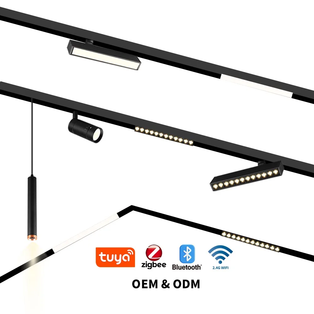 APP Dimming Tuya Smart Magnetic Track Light System Spot Light Track Grille COB Spotlight Wall Washer Track Light Accessories
APP Dimming Tuya Smart Magnetic Track Light System Spot Light Track Grille COB Spotlight Wall Washer Track Light Accessories
