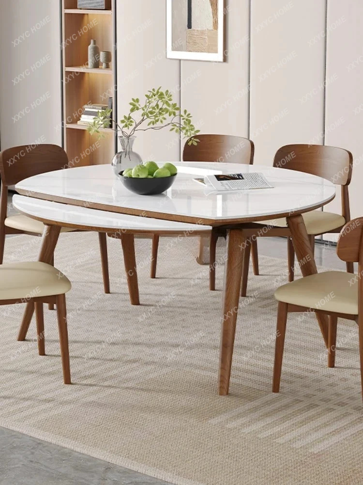 WWNordic Solid Wood Square And Round Dual-purpose Folding Telescopic Rock Slab Dining Table
WWNordic Solid Wood Square And Round Dual-purpose Folding Telescopic Rock Slab Dining Table