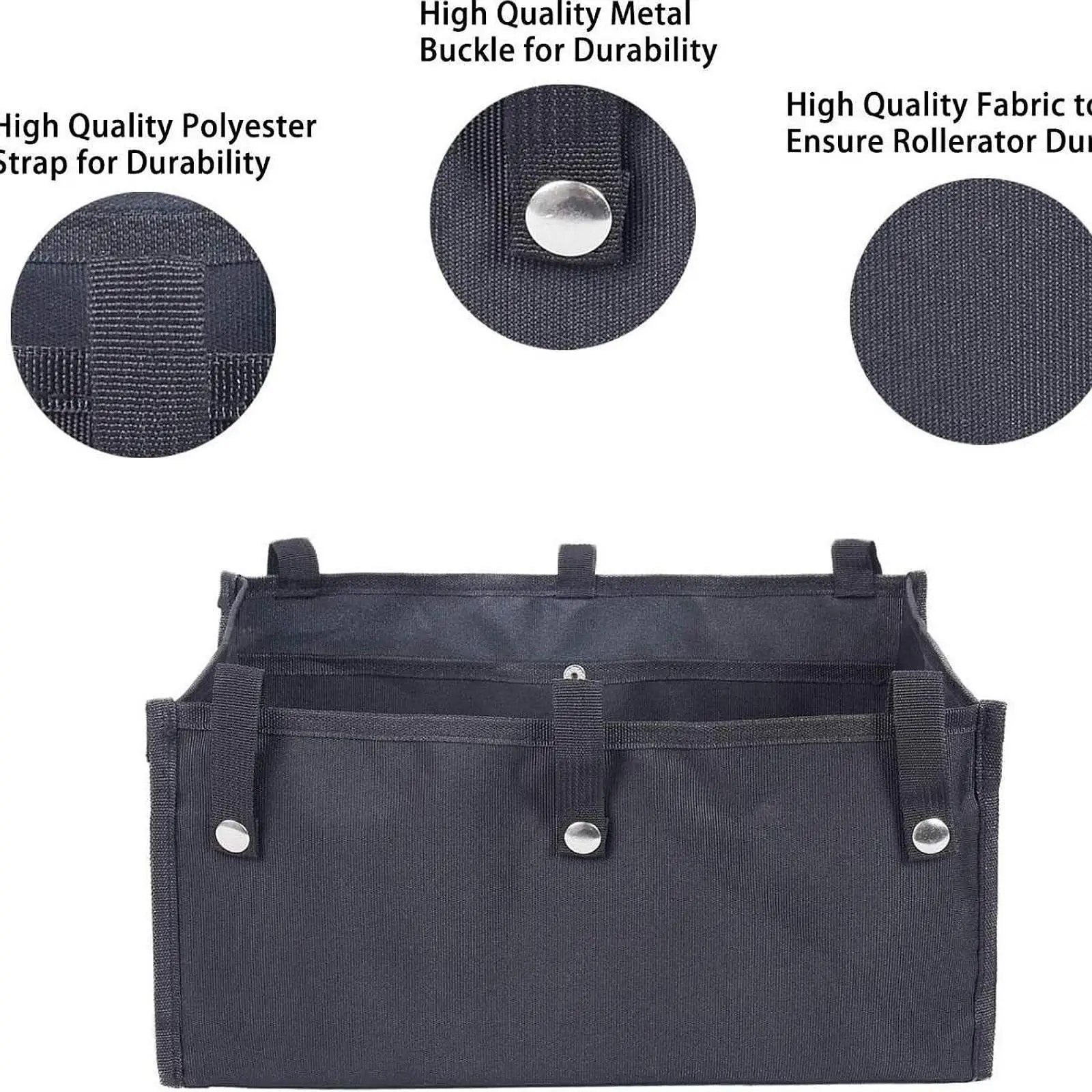 Under Seat Rollator Bag Black Polyester Organizer Basket for Rollator Walker Accessories for Daily Convenience
Under Seat Rollator Bag Black Polyester Organizer Basket for Rollator Walker Accessories for Daily Convenience