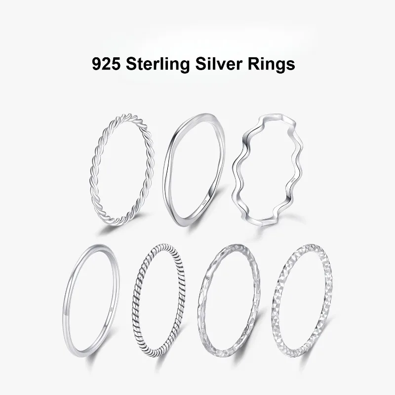 Original 925 Sterling Silver Solid Ring Closed Rings for Women Fashion Simple Glossy Finish Thin Ring Gift Jewelry
Original 925 Sterling Silver Solid Ring Closed Rings for Women Fashion Simple Glossy Finish Thin Ring Gift Jewelry