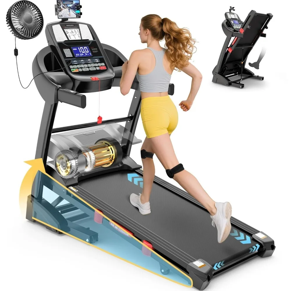 400 lbs Capacity Treadmill for Home with 15% Incline, 5.0 HP Folding Treadmill for Exercising, 0.6–10 MPH, APP, Customized
400 lbs Capacity Treadmill for Home with 15% Incline, 5.0 HP Folding Treadmill for Exercising, 0.6–10 MPH, APP, Customized