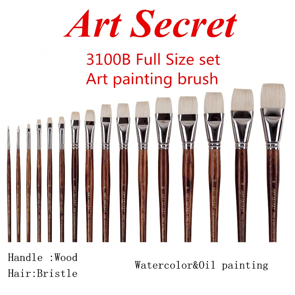 ArtSecret 3100B Высококачественная масляная краска Художник кисть Chungking белая свиная щетина никель латунный наконечник дуб деревянный стержень товары для рукоделия
ArtSecret 3100B Высококачественная масляная краска Художник кисть Chungking белая свиная щетина никель латунный наконечник дуб деревянный стержень товары для рукоделия