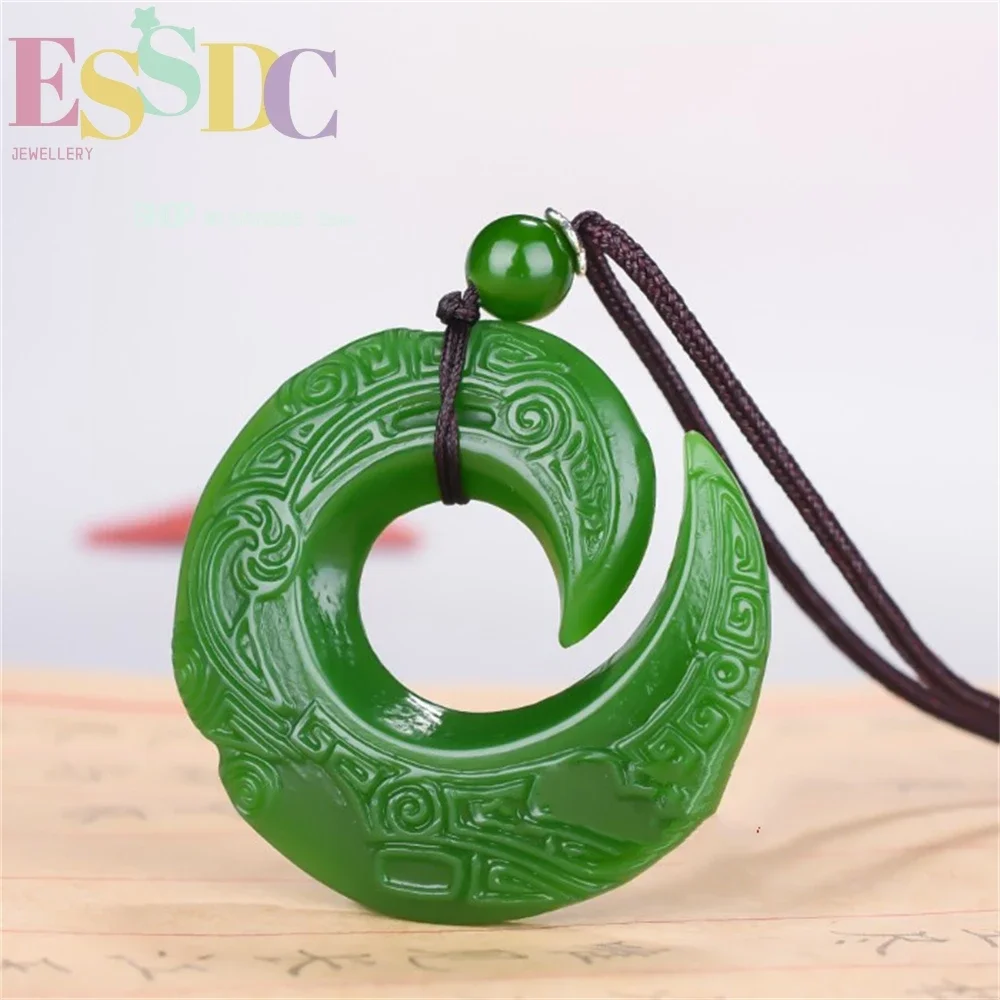 Fashion Green Jade Dragon Pendant Necklace Jewellery Chinese Hand-Carved Relax Healing Women Man Luck Gift Free Rope Simplicity
Fashion Green Jade Dragon Pendant Necklace Jewellery Chinese Hand-Carved Relax Healing Women Man Luck Gift Free Rope Simplicity