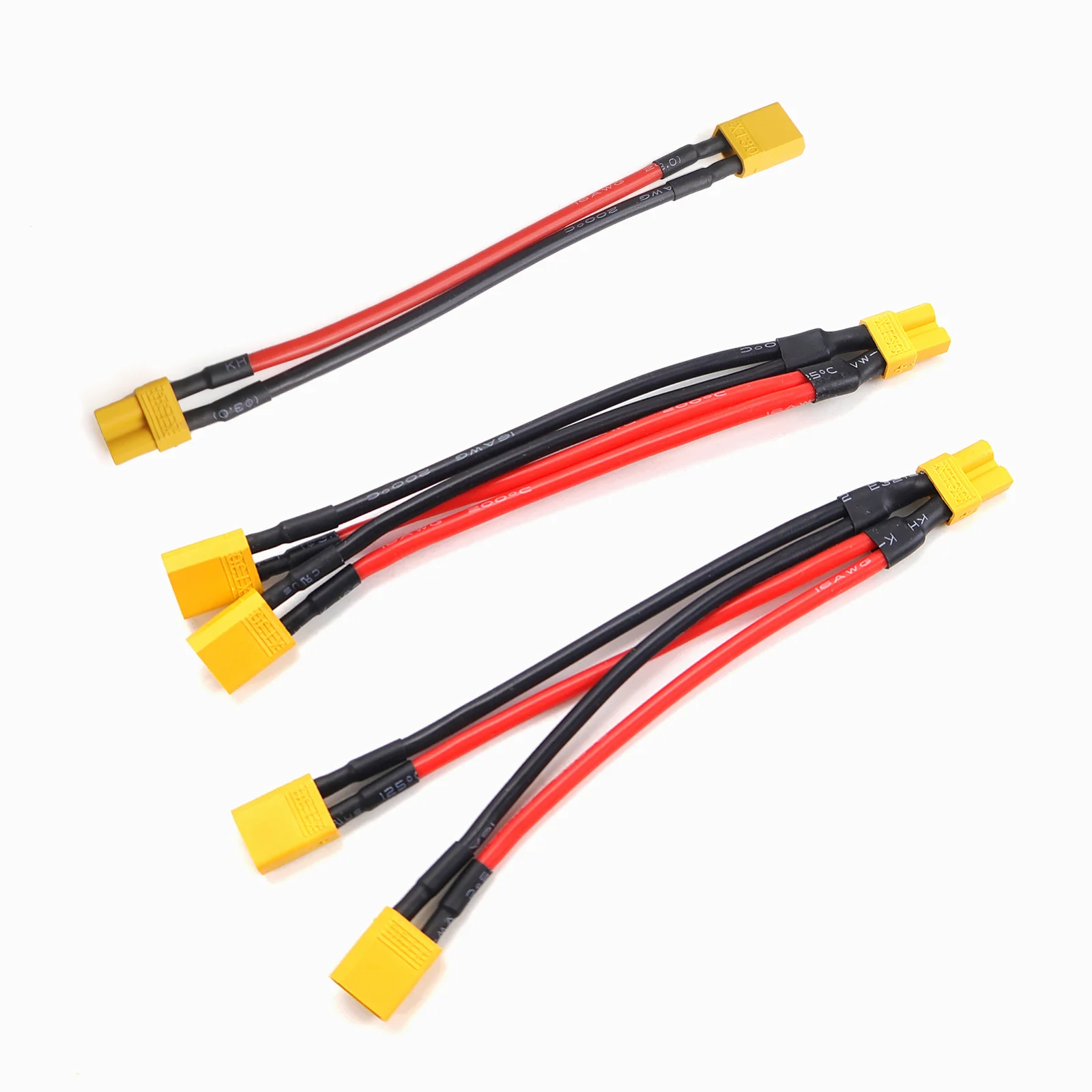 XT30 Parallel Cable Y Lead 18AWG 10CM 1M2F 1F2M 1M1F Y Splitter Adapter Silicone Wire for FPV for RC Battery Charger Drone Car
XT30 Parallel Cable Y Lead 18AWG 10CM 1M2F 1F2M 1M1F Y Splitter Adapter Silicone Wire for FPV for RC Battery Charger Drone Car