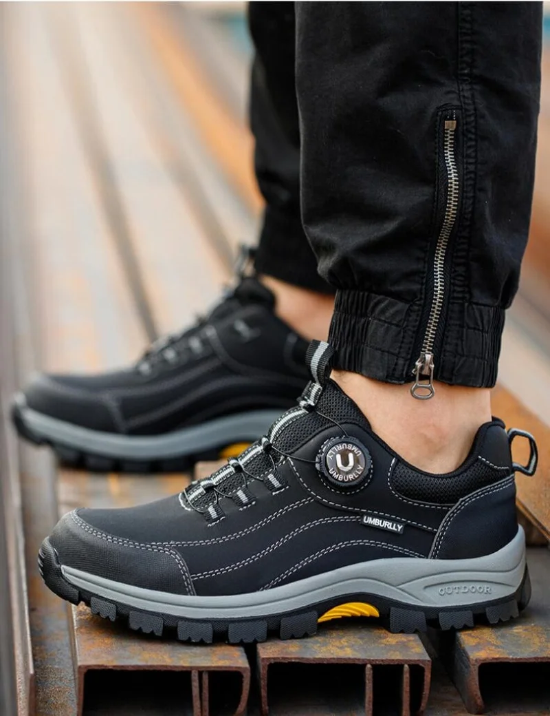 Men's Safety Shoes with Button Design Steel Toe Anti- Crush Resistant And Slip-Resistant Outsole for Outdoor Workshop Workwear
Men's Safety Shoes with Button Design Steel Toe Anti- Crush Resistant And Slip-Resistant Outsole for Outdoor Workshop Workwear