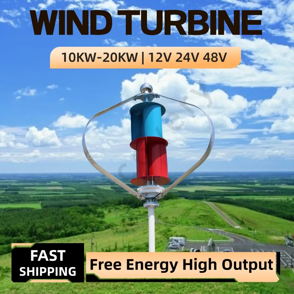 Vertical Axis Wind Turbine Generator 10000W 15KW 20KW Low Noise 12V 24V 48V 3 Blades Windmills High Efficiency For Home Use
Vertical Axis Wind Turbine Generator 10000W 15KW 20KW Low Noise 12V 24V 48V 3 Blades Windmills High Efficiency For Home Use