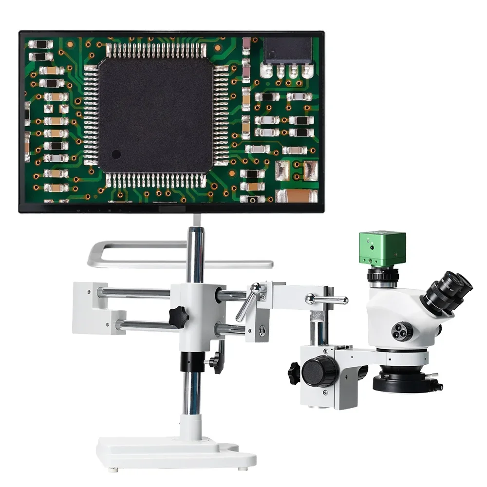 3.5X -100X 4K HD-MI Camera Simul-Focal Double Boom Stand Trinocular Stereo Zoom Microscope Watch Repair Microscopie
3.5X -100X 4K HD-MI Camera Simul-Focal Double Boom Stand Trinocular Stereo Zoom Microscope Watch Repair Microscopie