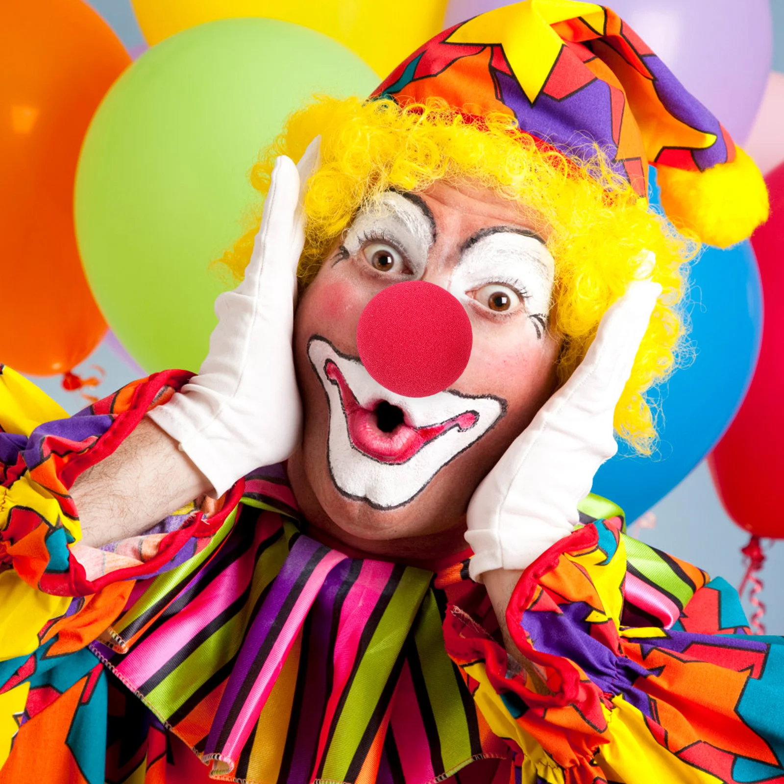 50pcs Sponge Clown Nose Prop For Halloween Cosplay Party Masquerade Circus Costume Decor Clown Accessory Role Play Tool
50pcs Sponge Clown Nose Prop For Halloween Cosplay Party Masquerade Circus Costume Decor Clown Accessory Role Play Tool