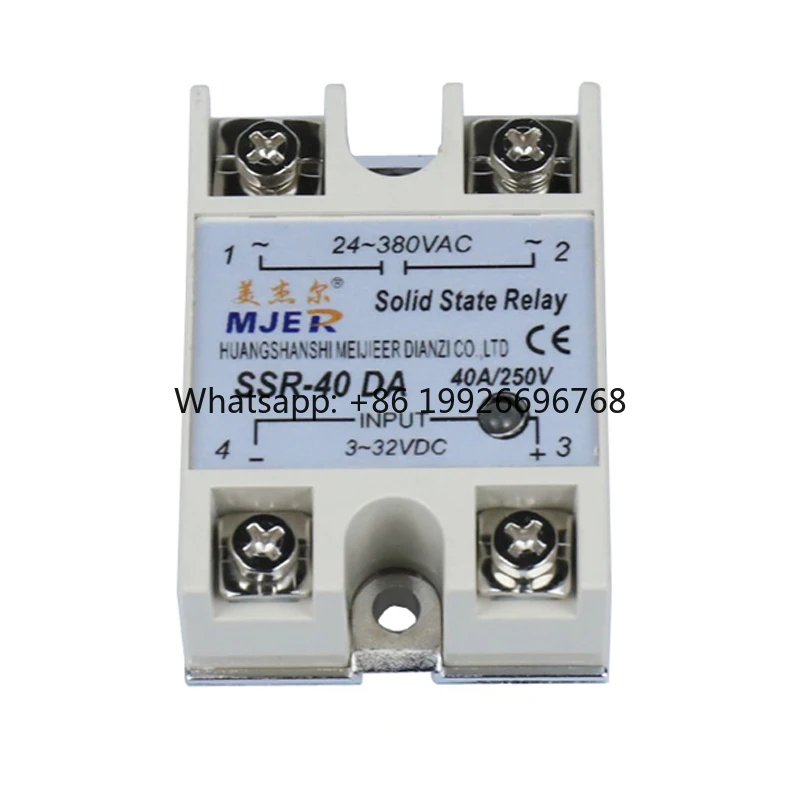SSR Rlesi Single Phase Solid State Relay 40Amps DC to AC SSR40DA
SSR Rlesi Single Phase Solid State Relay 40Amps DC to AC SSR40DA
