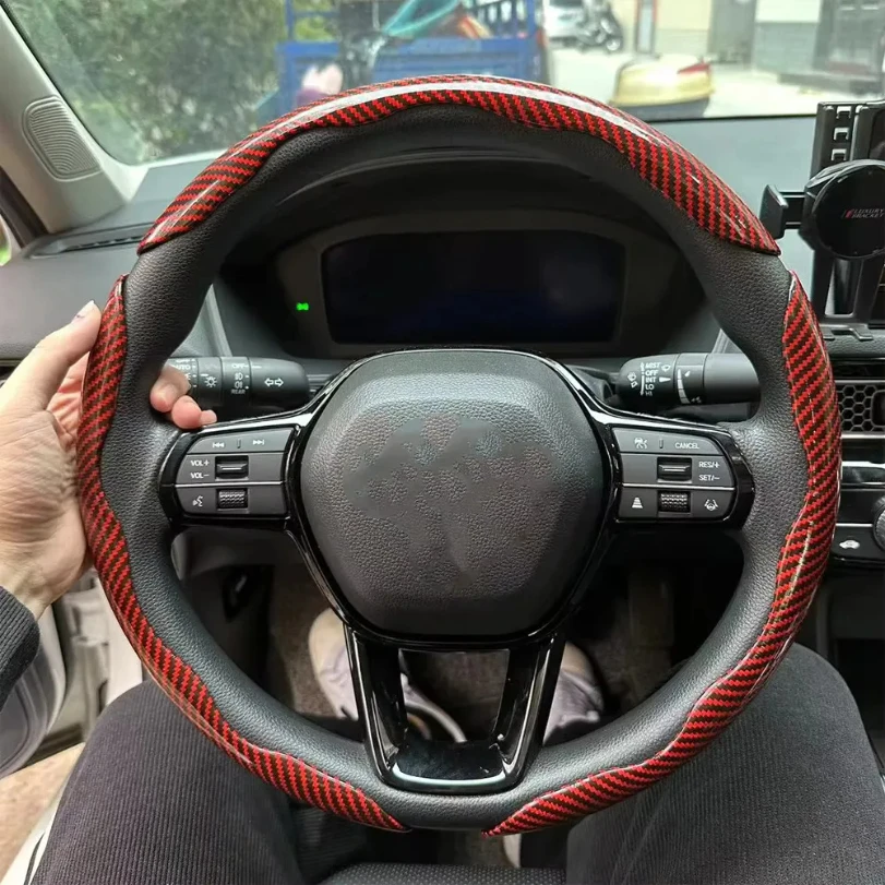 3PCS Laser Carbon Fiber Silicone Car Steering Wheel Cover 1K Micro Fiber Leather PVC Wheel Booster Cover Non-Slip Universal
3PCS Laser Carbon Fiber Silicone Car Steering Wheel Cover 1K Micro Fiber Leather PVC Wheel Booster Cover Non-Slip Universal