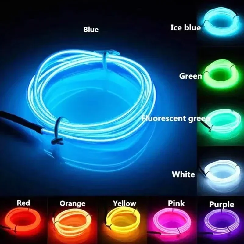 NEW 5m Car Interior Atmosphere Lighting LED Strip 5V DIY Flexible EL Cold Light Line Tube With USB Auto Decoration Ambient Lamp
NEW 5m Car Interior Atmosphere Lighting LED Strip 5V DIY Flexible EL Cold Light Line Tube With USB Auto Decoration Ambient Lamp