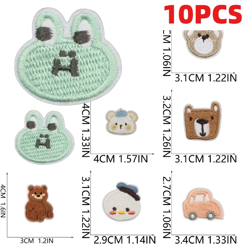 10PCS Wholesale Penguin Bear Volleyball Embroidery Patch Cartoon Rabbit Basketball Football Sticker Iron On Bag DIY Trolley
10PCS Wholesale Penguin Bear Volleyball Embroidery Patch Cartoon Rabbit Basketball Football Sticker Iron On Bag DIY Trolley