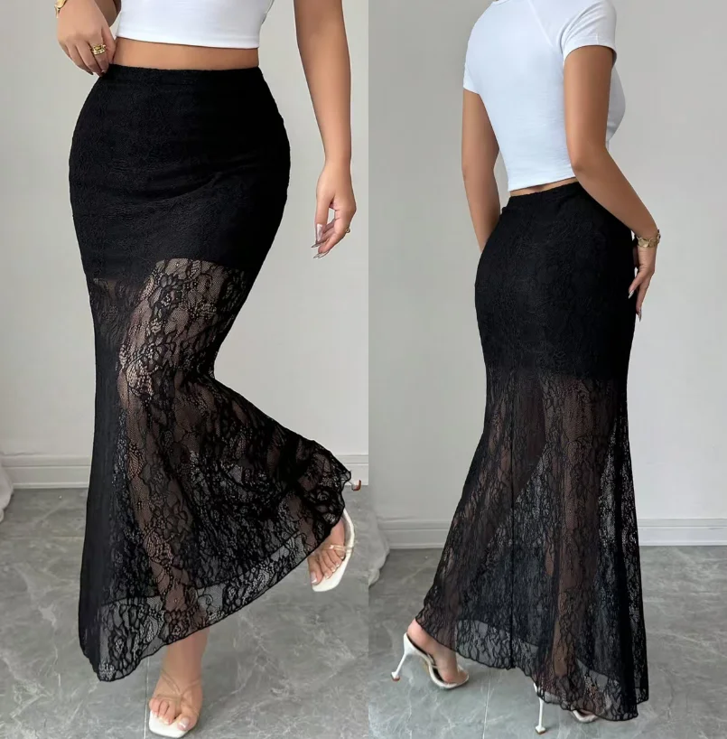 2026 Spring New Lace High Waist Slimming Bag Hip slimming Fishtail Skirt Spring and Autumn Half length Women's Skirt
2026 Spring New Lace High Waist Slimming Bag Hip slimming Fishtail Skirt Spring and Autumn Half length Women's Skirt