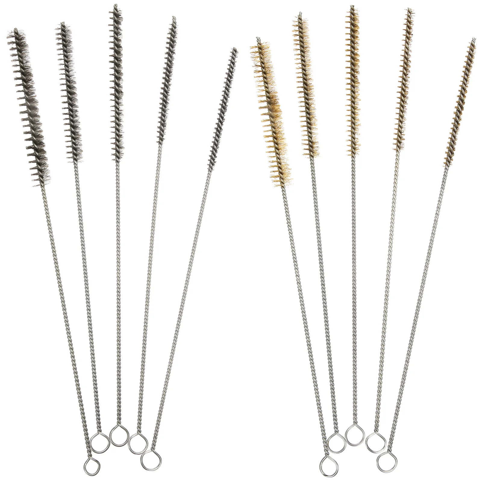 10 Pcs Wire Brush Pipe Round Multi-purpose Copper Stainless Steel Bore for Cleaning
10 Pcs Wire Brush Pipe Round Multi-purpose Copper Stainless Steel Bore for Cleaning
