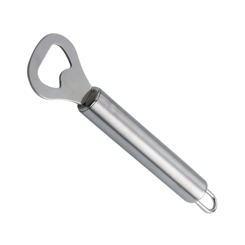 Bottle Opener Stainless Steel Comfortable Handle Beer Cap Wrench Long Straight Practical Kitchen Bar Use 
Bottle Opener Stainless Steel Comfortable Handle Beer Cap Wrench Long Straight Practical Kitchen Bar Use