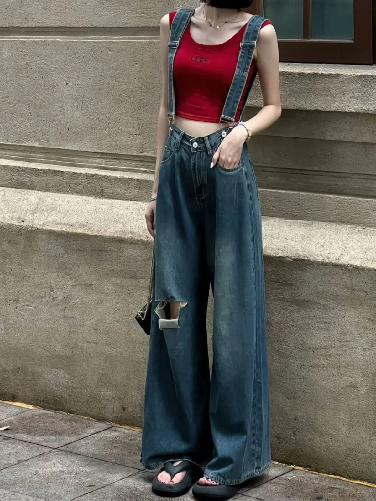 White Jumpsuits Woman Westernstyle Navy Travel Taller Slimmer Graffiti Staple Check Young Connected Folds Working Washable Fancy
White Jumpsuits Woman Westernstyle Navy Travel Taller Slimmer Graffiti Staple Check Young Connected Folds Working Washable Fancy