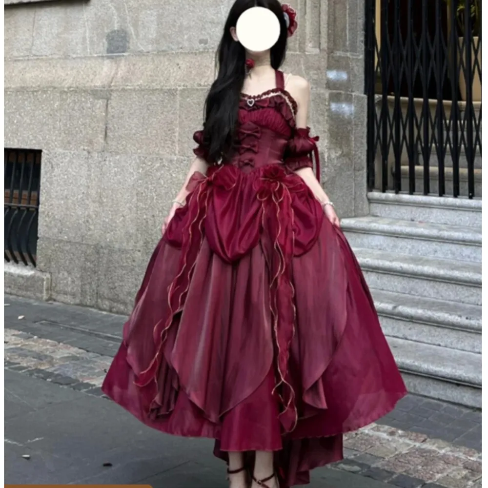 Rose Evening Dress High-End Student Day Adult Ceremony Art Exam Annual Meeting Lolita Pettiskirt
Rose Evening Dress High-End Student Day Adult Ceremony Art Exam Annual Meeting Lolita Pettiskirt
