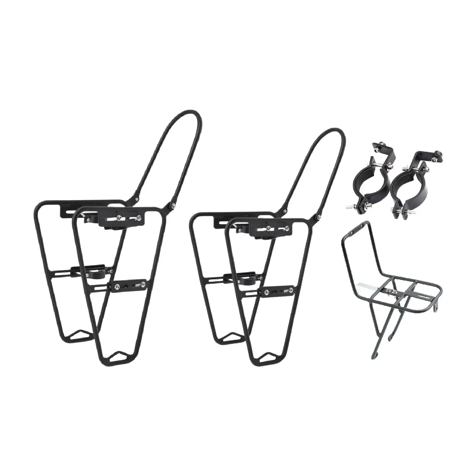 Aluminum Alloy Bike Front Rack Practical Sturdy Side Bag Carrier for Bicycle Camping Touring Mountain
Aluminum Alloy Bike Front Rack Practical Sturdy Side Bag Carrier for Bicycle Camping Touring Mountain