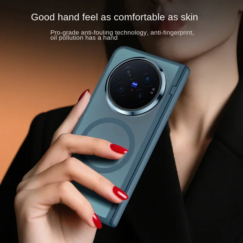 for VIVO X Fold 6 Matte Micro Sandblasted Phone Case with Metal Lens Ring Back Cover And Front Glass Screen Protector
for VIVO X Fold 6 Matte Micro Sandblasted Phone Case with Metal Lens Ring Back Cover And Front Glass Screen Protector