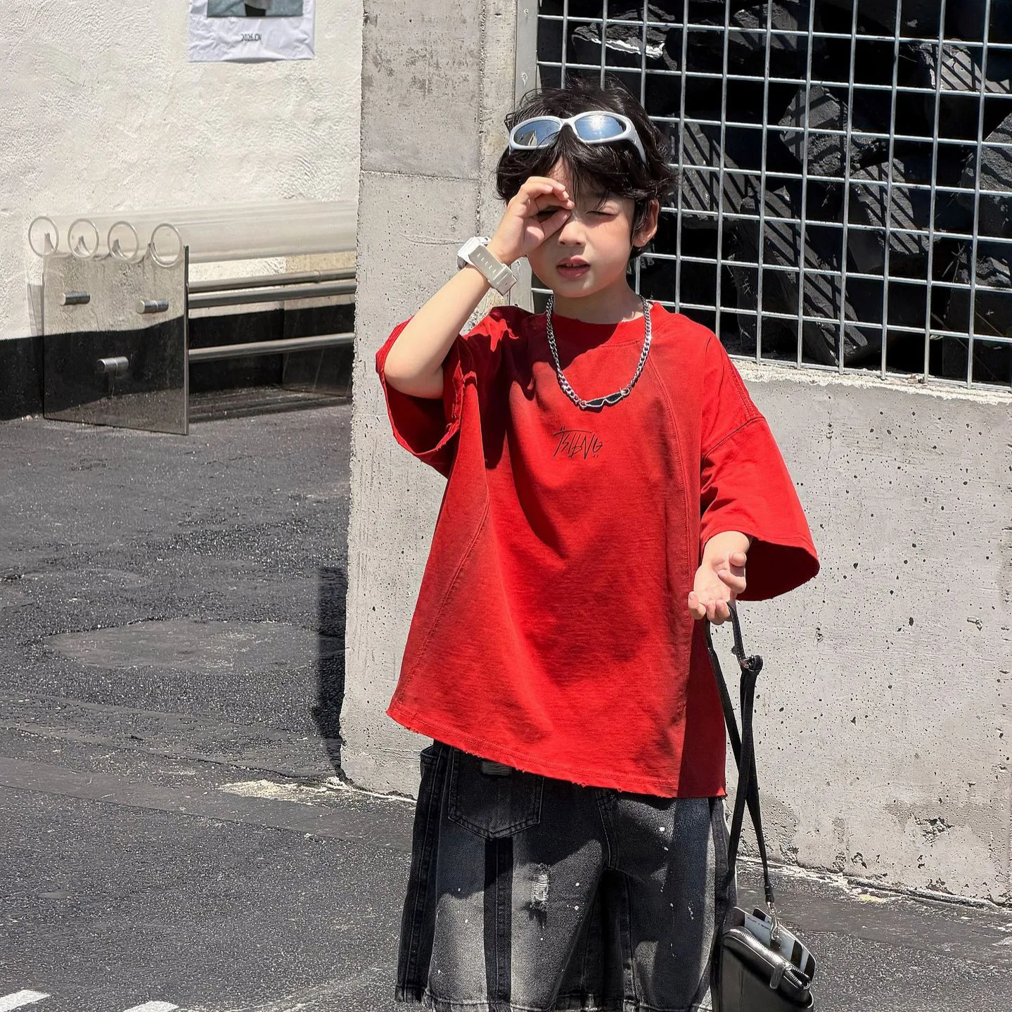Children Clothes Kids Casual T Shirt 2026 Summer New Korean-style Stylish Boys Cool Casual Thin Short-sleeved Loose Top
Children Clothes Kids Casual T Shirt 2026 Summer New Korean-style Stylish Boys Cool Casual Thin Short-sleeved Loose Top
