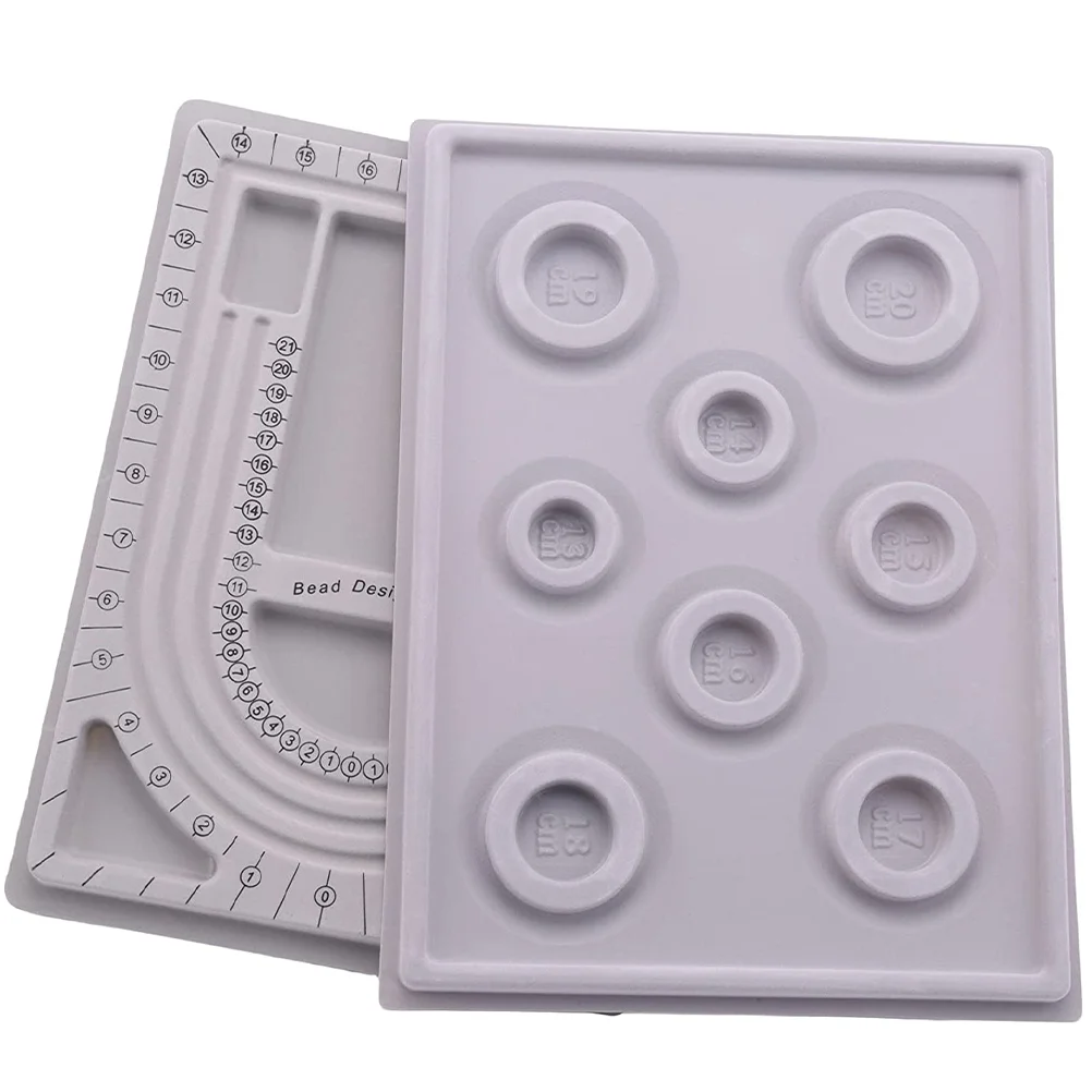 Bracelet Sizer Board Tray Necklace Design Bead Plate Bracelets Measurement Beaded Jewelry Making Grey
Bracelet Sizer Board Tray Necklace Design Bead Plate Bracelets Measurement Beaded Jewelry Making Grey