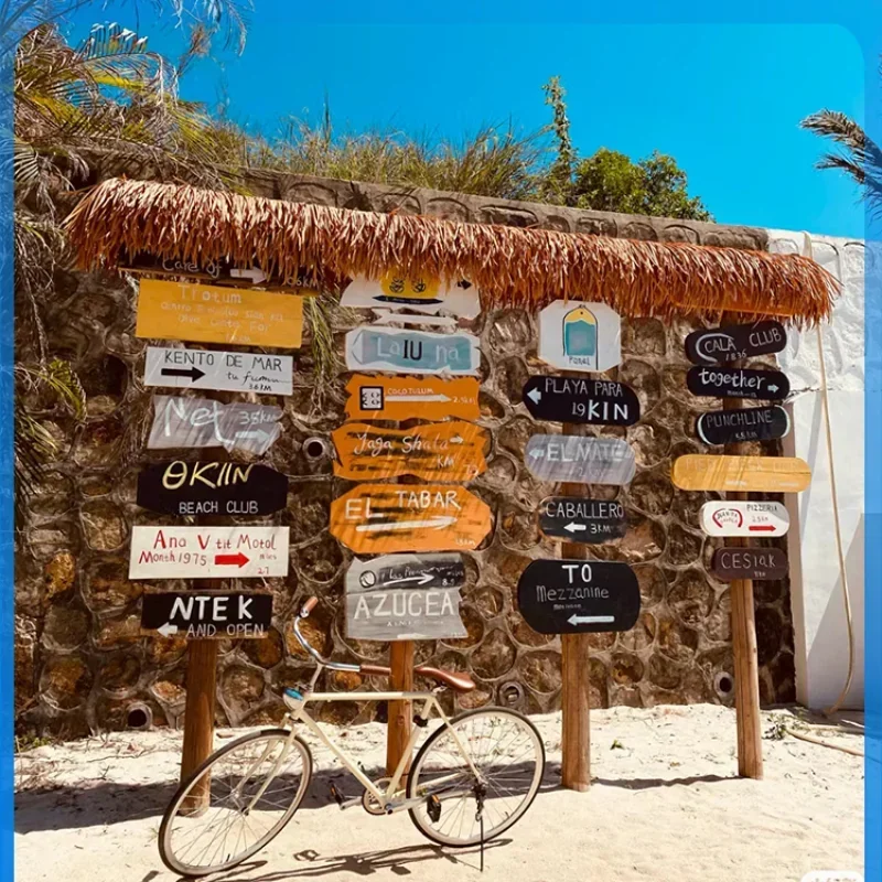 Outdoor Internet celebrity clock in place Road signs Signs Guide signs Ornament Camping photo props
Outdoor Internet celebrity clock in place Road signs Signs Guide signs Ornament Camping photo props