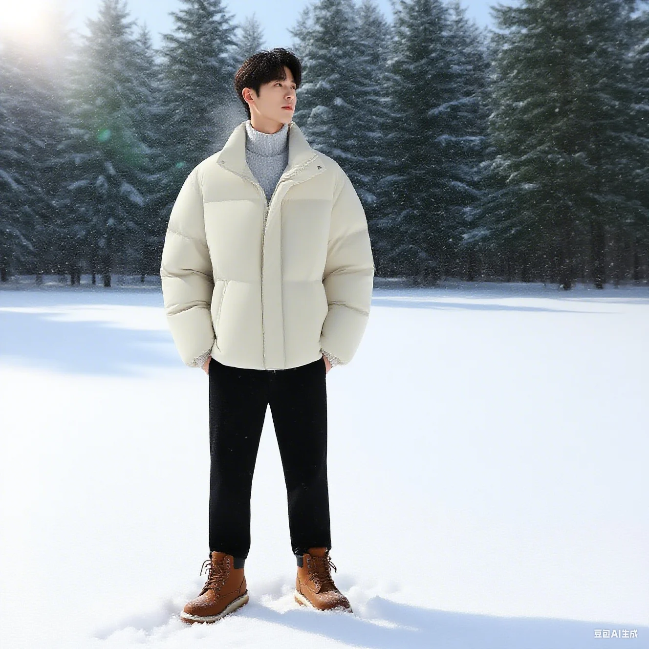 Men's warm cotton stand up collar elastic cuff top suitable for cold weather with thick cotton lining pocket design jacket
Men's warm cotton stand up collar elastic cuff top suitable for cold weather with thick cotton lining pocket design jacket