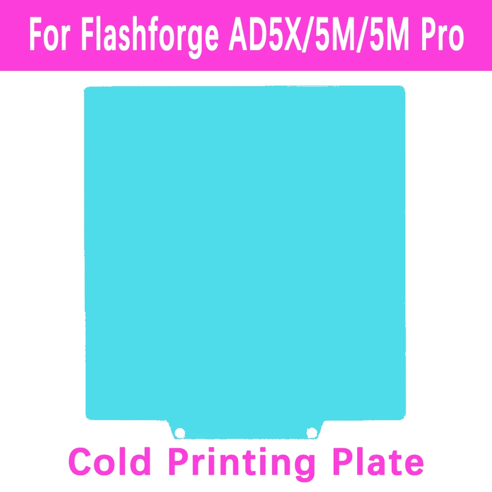 Холодная печатная пластина Glacier для Flashforge AD5X/AD5M, двусторонняя охлаждающая пластина для Adventurer 5X/5M PRO, пружинный стальной лист
Холодная печатная пластина Glacier для Flashforge AD5X/AD5M, двусторонняя охлаждающая пластина для Adventurer 5X/5M PRO, пружинный стальной лист