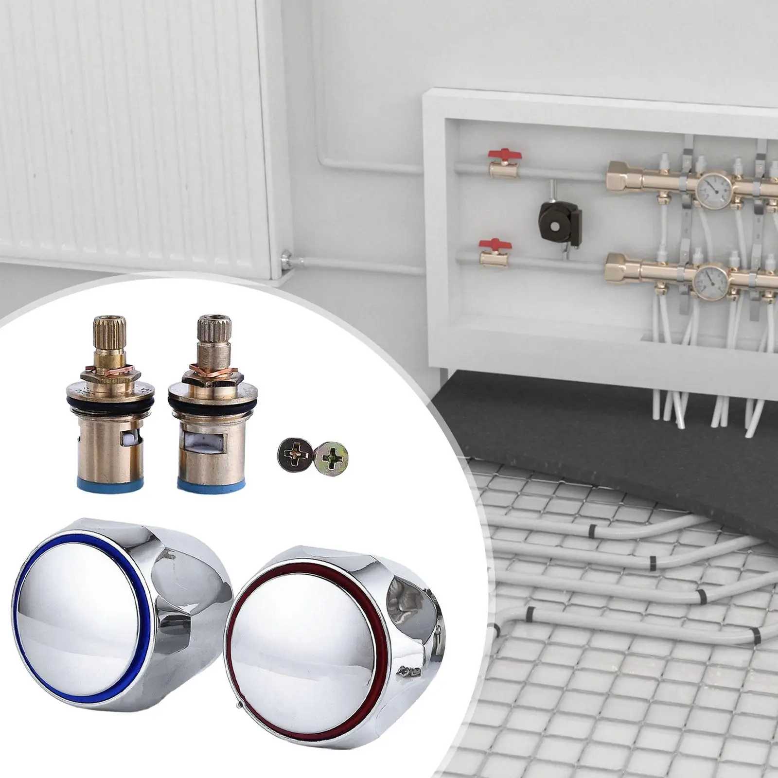 Contemporary Bathtub Faucet Handle Set Ergonomic Knob Rebuild Kit for Bathroom or Kitchen Remodel
Contemporary Bathtub Faucet Handle Set Ergonomic Knob Rebuild Kit for Bathroom or Kitchen Remodel