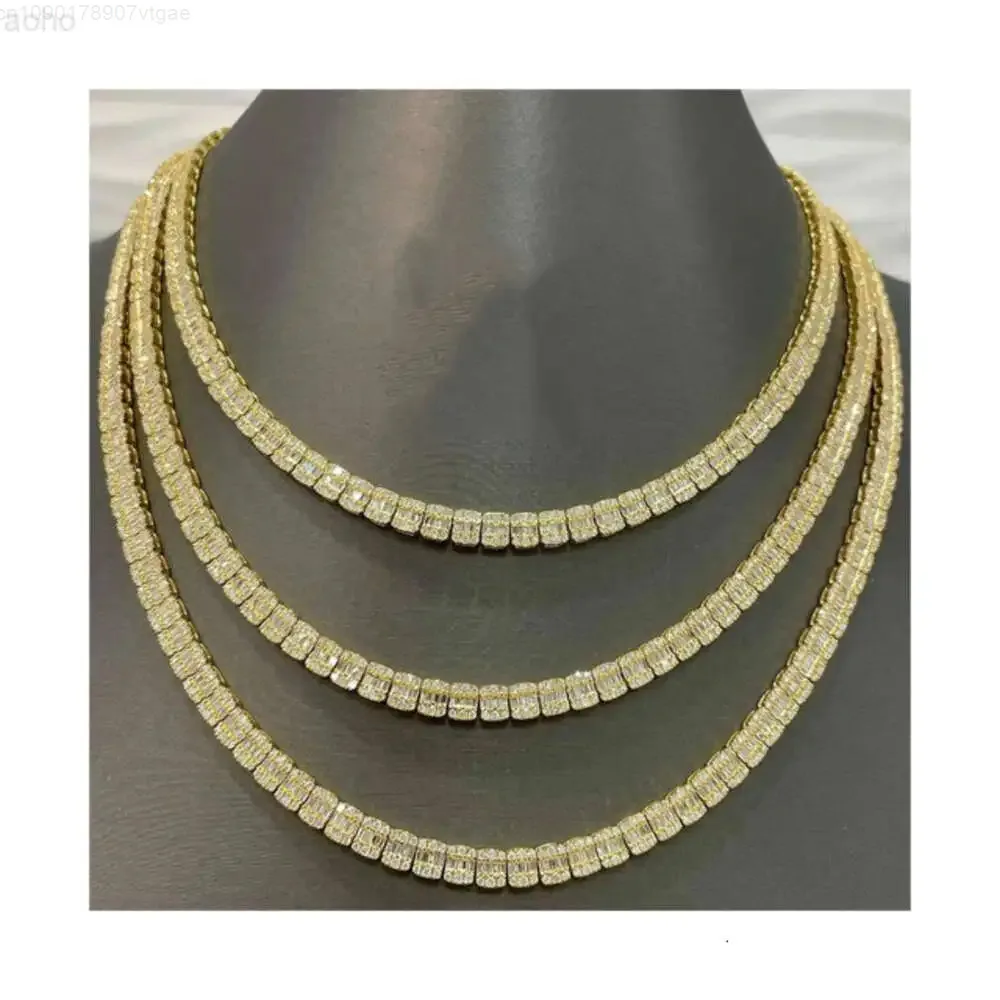 Arrival 6mm Baguette Tennis Chain Diamond Stubbed 925 Sterling Silver White Gold Plated
Arrival 6mm Baguette Tennis Chain Diamond Stubbed 925 Sterling Silver White Gold Plated