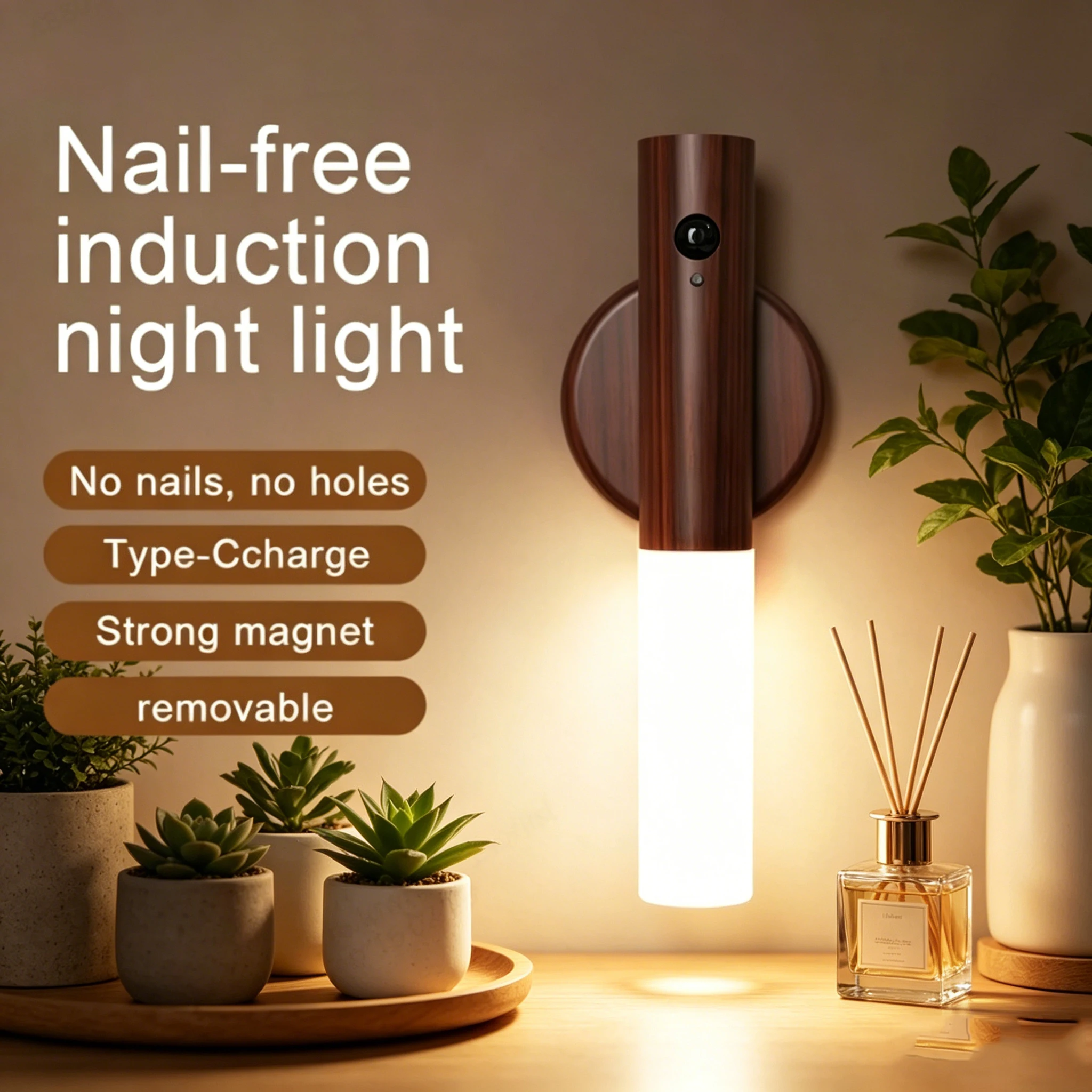 2pc Intelligent Human Body Induction Night Light LED Rechargeable Corridor Cabinet Wall Light Household Toilet Wall Induction
2pc Intelligent Human Body Induction Night Light LED Rechargeable Corridor Cabinet Wall Light Household Toilet Wall Induction