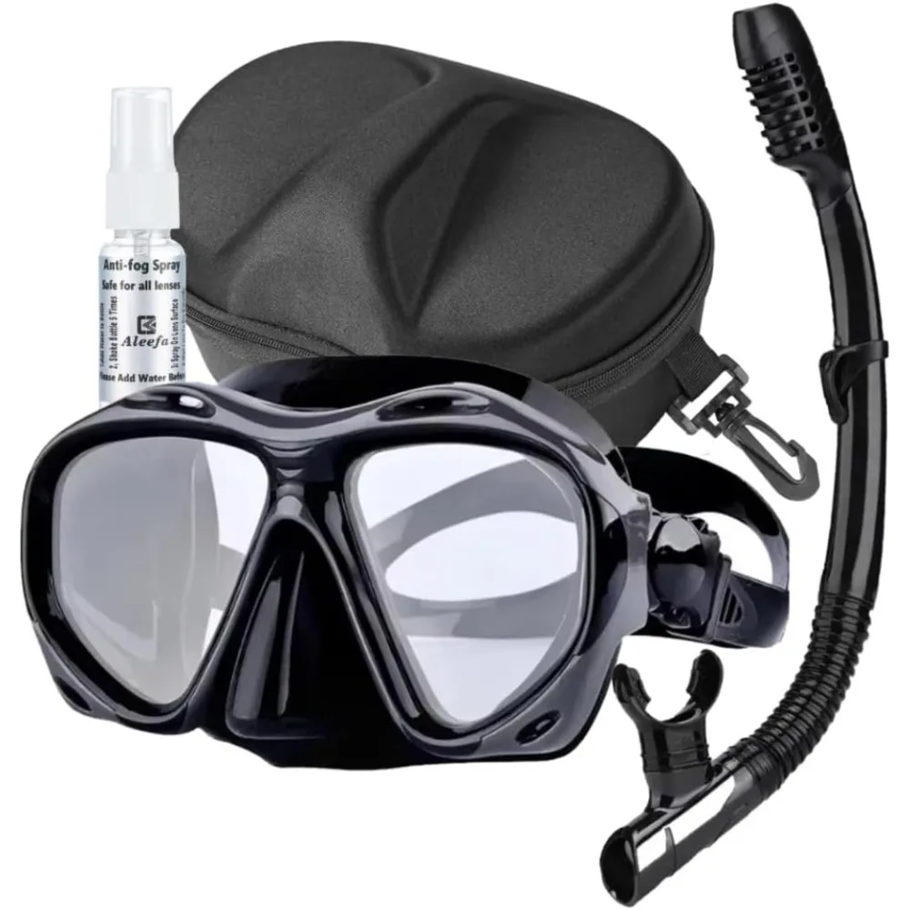 Hyperopia Diving Mask (+2.0 to +5.0)- Farsighted with Tempered Glass Antifog + Snorkel Tube, Gear for Men&Women,
Hyperopia Diving Mask (+2.0 to +5.0)- Farsighted with Tempered Glass Antifog + Snorkel Tube, Gear for Men&Women,