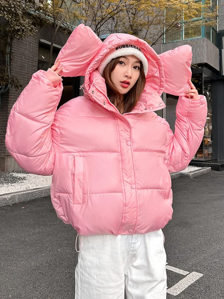2023 New Winter Coat Women Down Cotton Jacket Loose Casual Thick Short Jacket Version Outwear Hooded Overcoat Warm Parkas
2023 New Winter Coat Women Down Cotton Jacket Loose Casual Thick Short Jacket Version Outwear Hooded Overcoat Warm Parkas