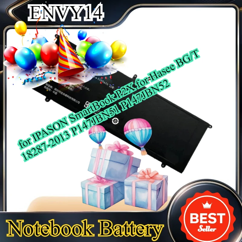 New ENVY14 38Wh Laptop Battery for IPASON SmartBook P2X for Hasee BG/T 18287-2013 P147JBN51 P147JBN52 4500MAH Bateria 7.6V
New ENVY14 38Wh Laptop Battery for IPASON SmartBook P2X for Hasee BG/T 18287-2013 P147JBN51 P147JBN52 4500MAH Bateria 7.6V