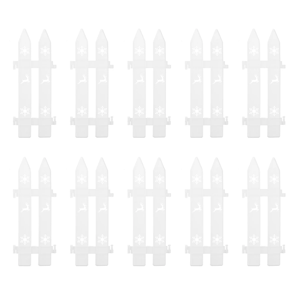 24 Pcs Plastic Fence Hollow Out Reindeer Pattern Xmas Decor White Color Yard Partition Tool Garden Outdoor Lawn Section
24 Pcs Plastic Fence Hollow Out Reindeer Pattern Xmas Decor White Color Yard Partition Tool Garden Outdoor Lawn Section