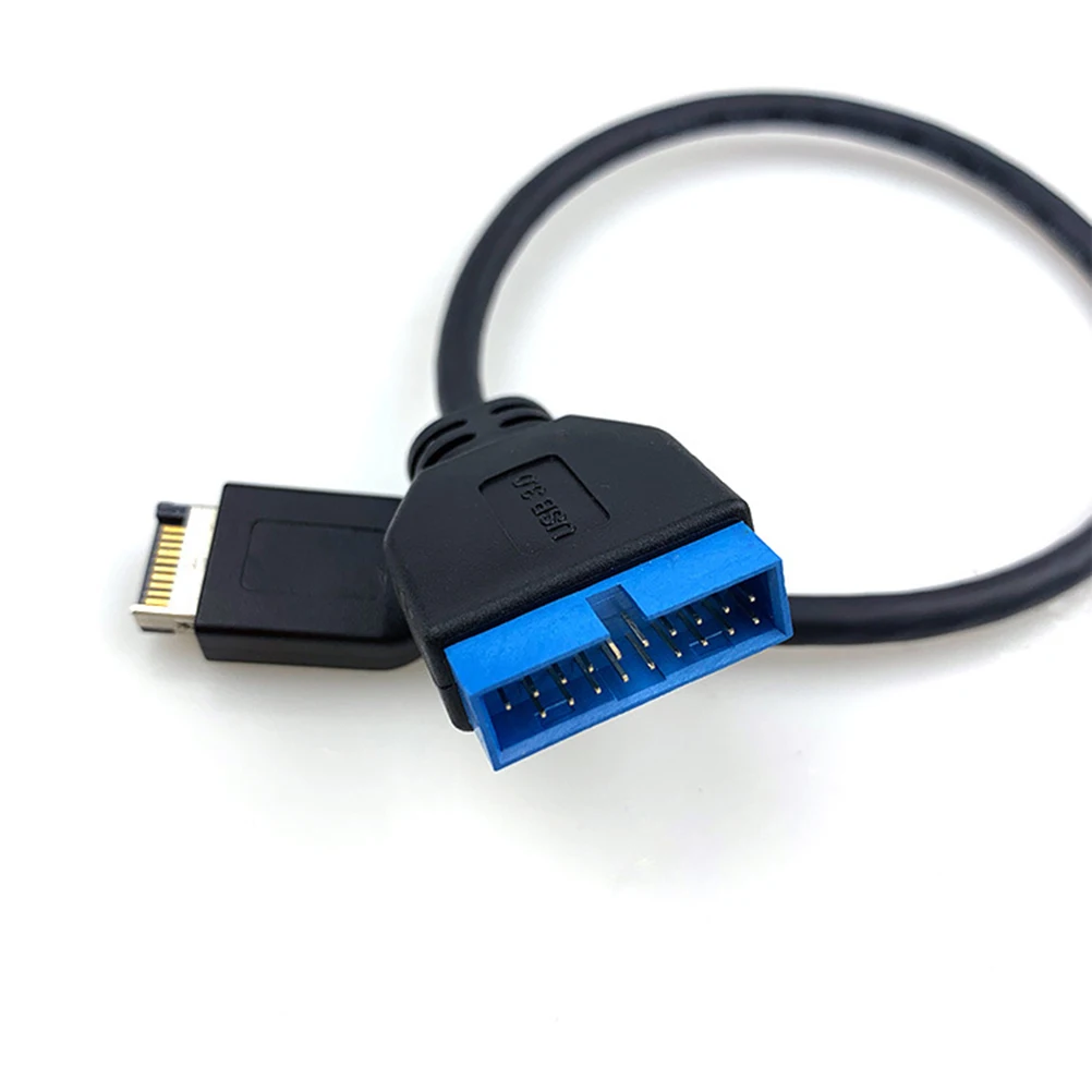 USB 3.1 Mini 20 Pin Front Panel Header To USB 3.0 Standard 19/20Pin Header Extension Cable Compatible for Motherboard (Black)
USB 3.1 Mini 20 Pin Front Panel Header To USB 3.0 Standard 19/20Pin Header Extension Cable Compatible for Motherboard (Black)