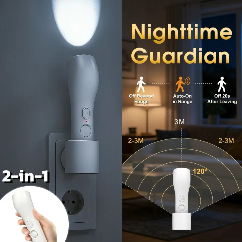 Portable Flashlight Charging Emergency Light Two in One Small Night Light for Human Body Induction Light in Stairwell Toilet
Portable Flashlight Charging Emergency Light Two in One Small Night Light for Human Body Induction Light in Stairwell Toilet