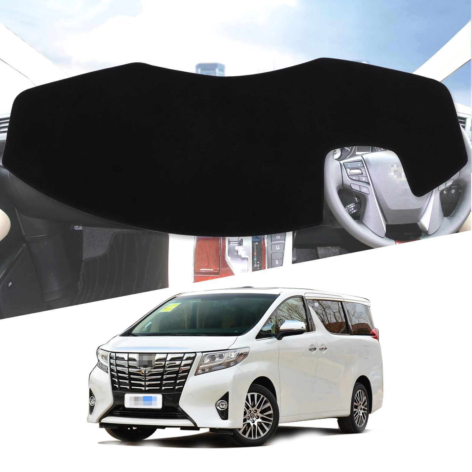 Для Toyota ALPHARD серии 30, Vellfire AH30, коврик для приборной панели, коврик для приборной панели, аксессуары, защитный ковер
Для Toyota ALPHARD серии 30, Vellfire AH30, коврик для приборной панели, коврик для приборной панели, аксессуары, защитный ковер