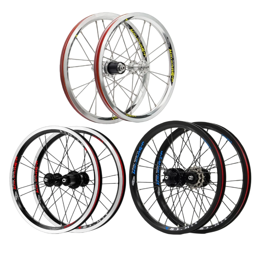 CNC 16 Inch Folding Bike Wheelset, V Brake & Disc Brake Aluminum Alloy Front Rear Wheels, Fit 8/9/10/11 Speed, For DAHON LITEPRO
CNC 16 Inch Folding Bike Wheelset, V Brake & Disc Brake Aluminum Alloy Front Rear Wheels, Fit 8/9/10/11 Speed, For DAHON LITEPRO