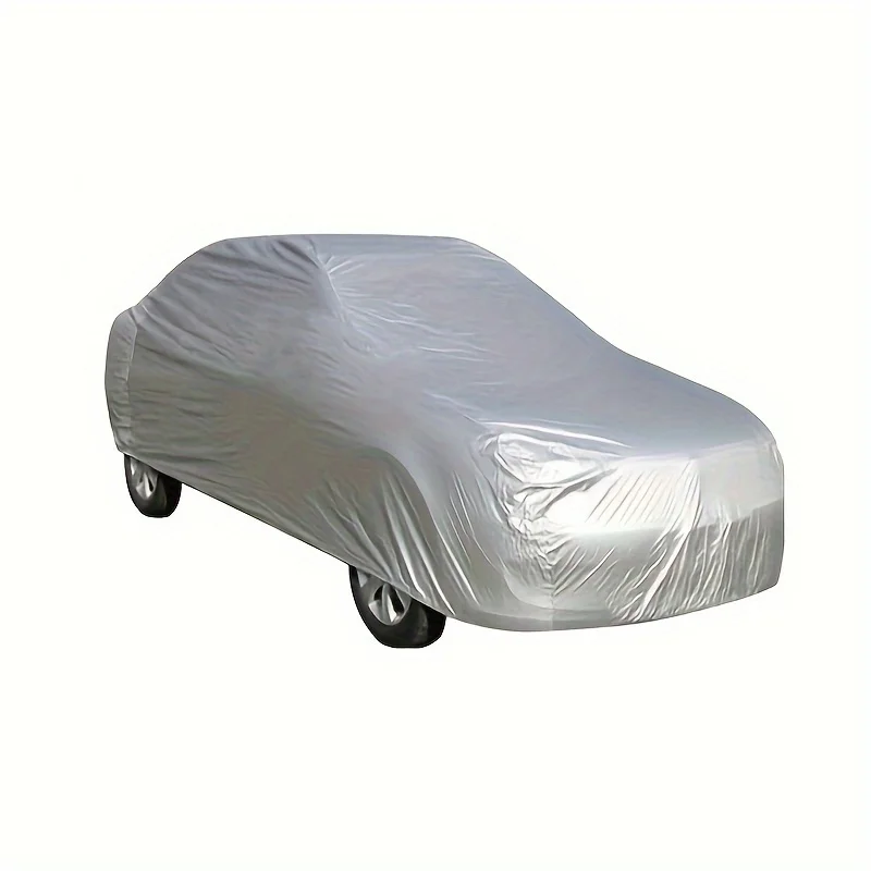 Full body car cover, universal for all seasons, silver protective cover
Full body car cover, universal for all seasons, silver protective cover