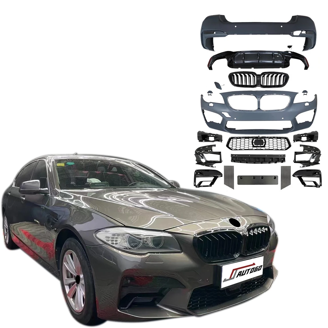 Auto Modification Conversion Body Kit For BMW 5 Series F10 10-17 Update to M5 21+ Style Front+Rear Bumper+Grille+Side Skirt
Auto Modification Conversion Body Kit For BMW 5 Series F10 10-17 Update to M5 21+ Style Front+Rear Bumper+Grille+Side Skirt