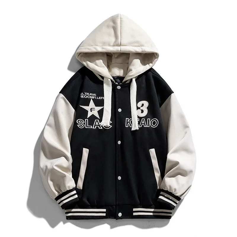 Осень-зима, мужская плюшевая куртка, утепленная теплая мужская бейсбольная форма с буквенным принтом, контрастный цвет, мужская искусственная верхняя одежда из двух предметов
Осень-зима, мужская плюшевая куртка, утепленная теплая мужская бейсбольная форма с буквенным принтом, контрастный цвет, мужская искусственная верхняя одежда из двух предметов