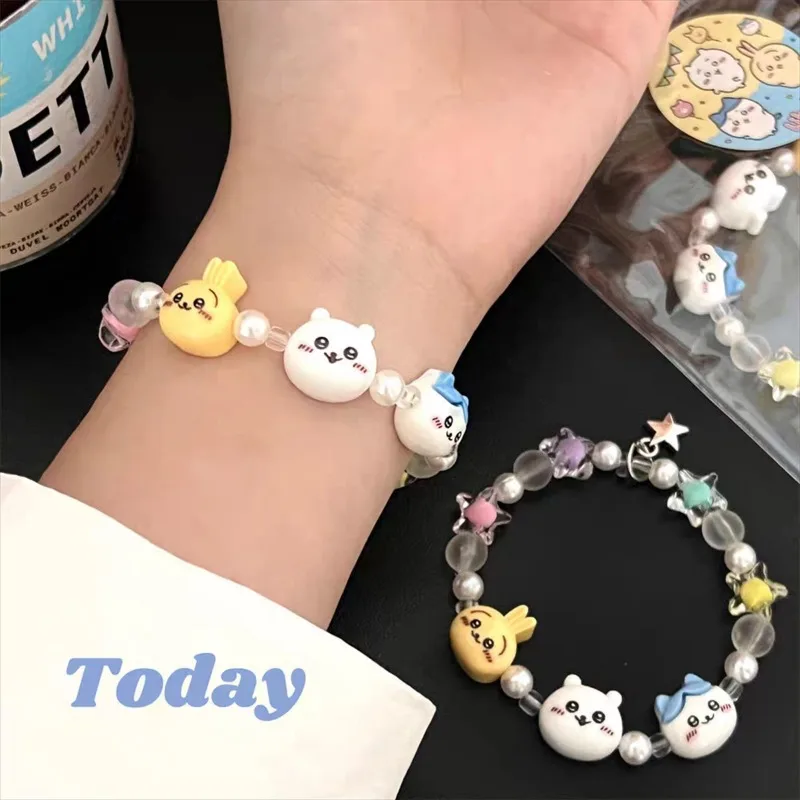 Kawaii Anime Chiikawa Hachiware Bracelet Sweet Unique Design Trendy Fashion Daily Charm Jewelry Accessories For Girls Party Gift
Kawaii Anime Chiikawa Hachiware Bracelet Sweet Unique Design Trendy Fashion Daily Charm Jewelry Accessories For Girls Party Gift