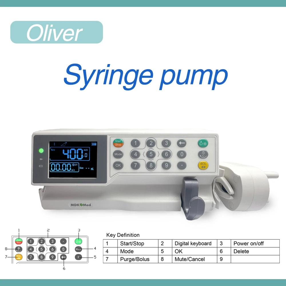 Syringe Pump Multiple Alarm Protection ,Support 6 hours normal operation KVO,human /veterinary use syringe pump
Syringe Pump Multiple Alarm Protection ,Support 6 hours normal operation KVO,human /veterinary use syringe pump