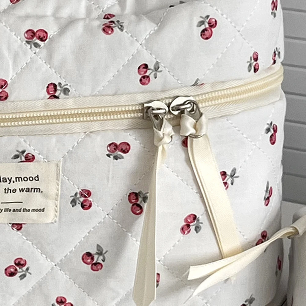 Women Cotton Quilted Makeup Bag Berry Travel Cosmetic Bag Zipper Toiletry Bag for Travel Shopping
Women Cotton Quilted Makeup Bag Berry Travel Cosmetic Bag Zipper Toiletry Bag for Travel Shopping