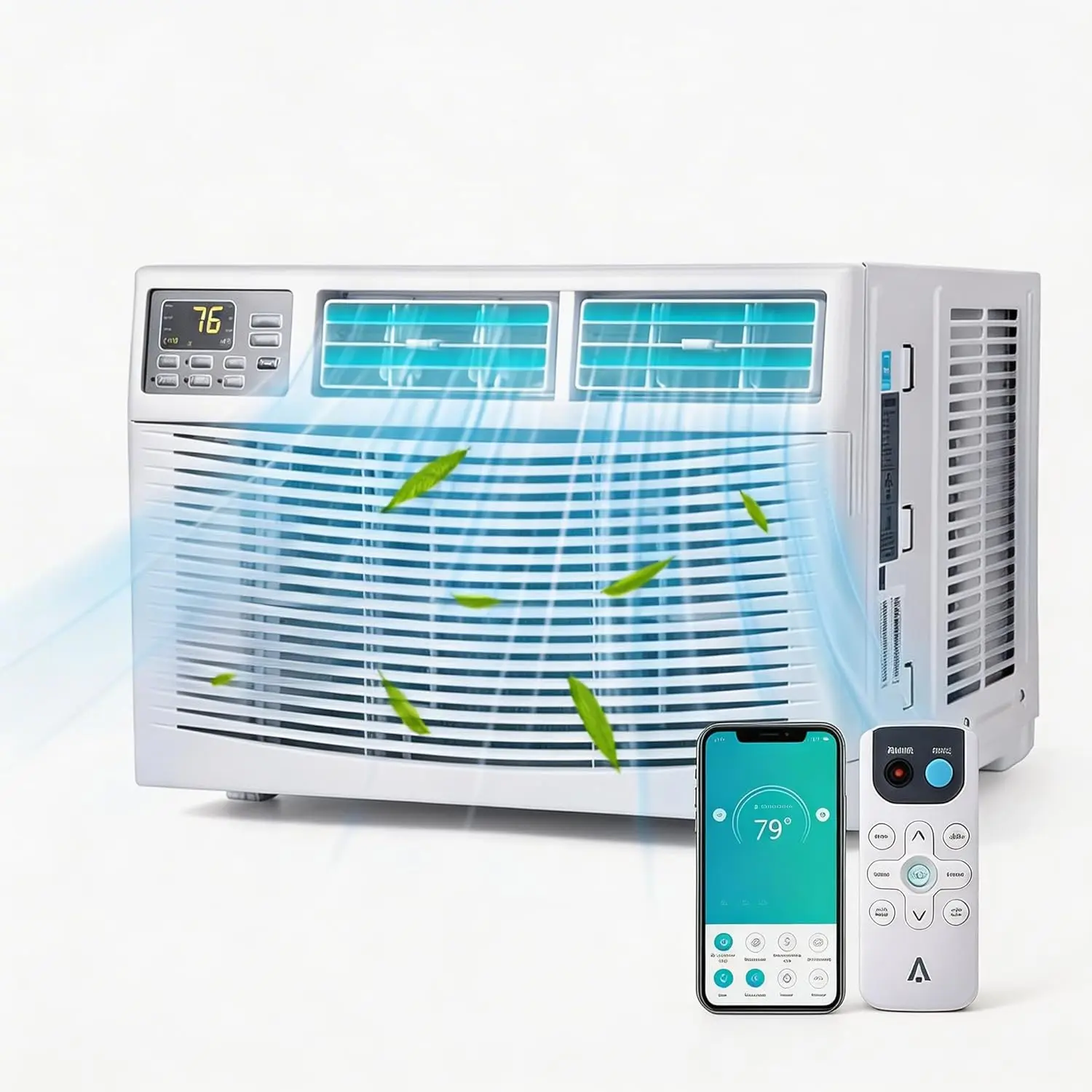 10000 BTU Smart Window Air Conditioner Cooling Dehumidifier Fan for 450 Sq.Ft Room Quiet WiFi Easy Install, Custom
10000 BTU Smart Window Air Conditioner Cooling Dehumidifier Fan for 450 Sq.Ft Room Quiet WiFi Easy Install, Custom